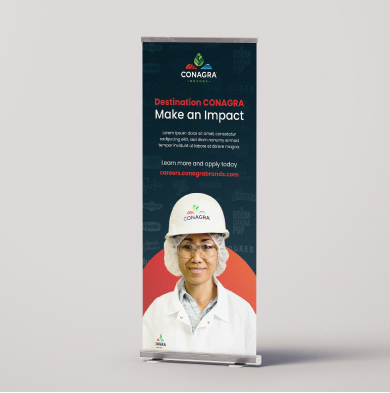 Conagra banner created by Appcast Brand and Creative