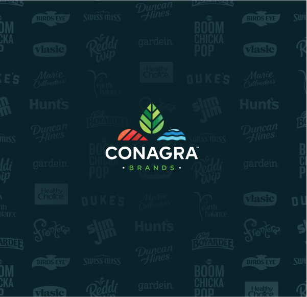 Conagra video outro graphic by Appcast Brand and Creative